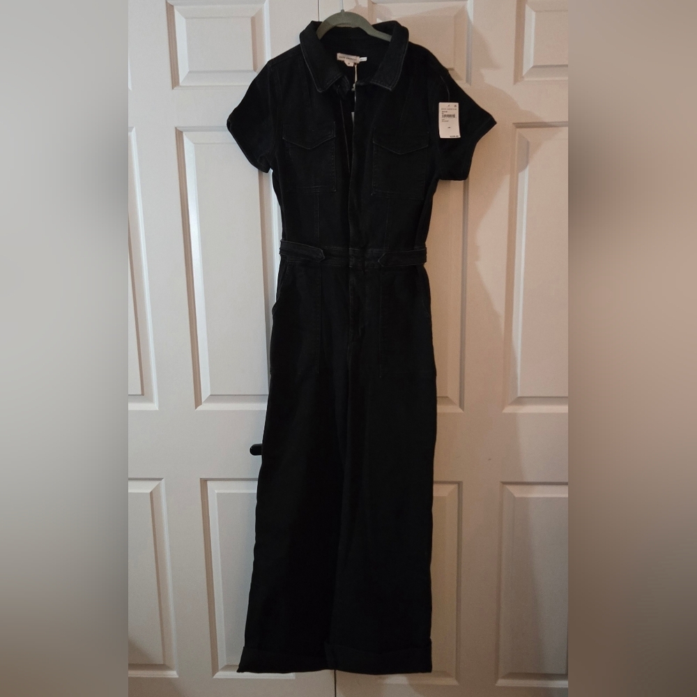 Good American Black Short Sleeve Jumpsuit - Picture 2 of 5